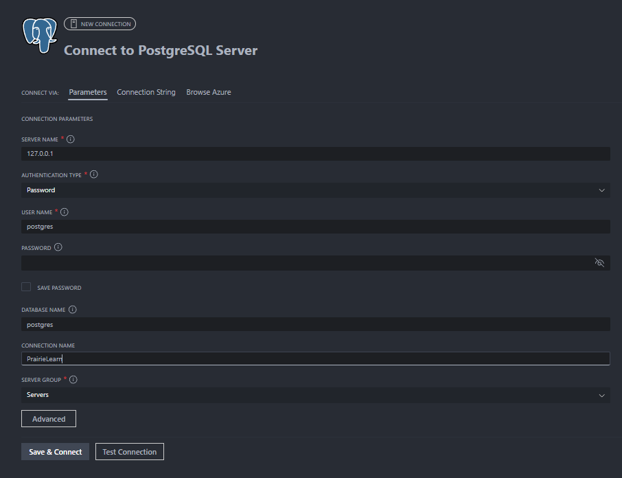 Setup Postgres VSCode
