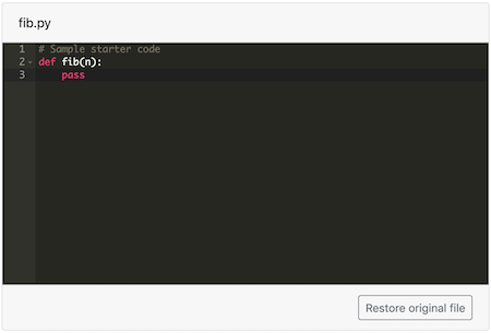 Screenshot of the pl-file-editor element